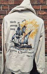 Bluza z kapturem piaskowa Niech steruje mną Twoja Opatrzność