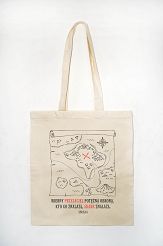 Torba ecru Wierny przyjaciel potężną obroną  