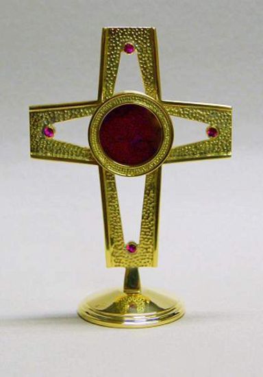 Relikwiarz mosiężny 15 cm - różne wzory