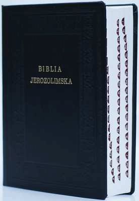 BIBLIA JEROZOLIMSKA SKÓRA Z WYCIĘCIAMI (Z PAGINATORAMI)