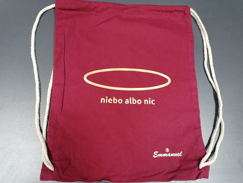 Plecak kolorowy bordowy Niebo albo nic