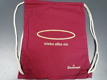 Plecak kolorowy bordowy Niebo albo nic