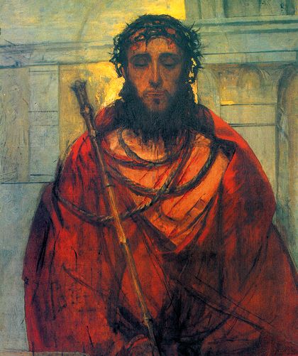 Baner ECCE HOMO o wymiarach 88 x 105 cm