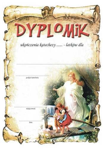 Dyplomik ukończenia katechizacji w przedszkolu wzór 7 [150g]