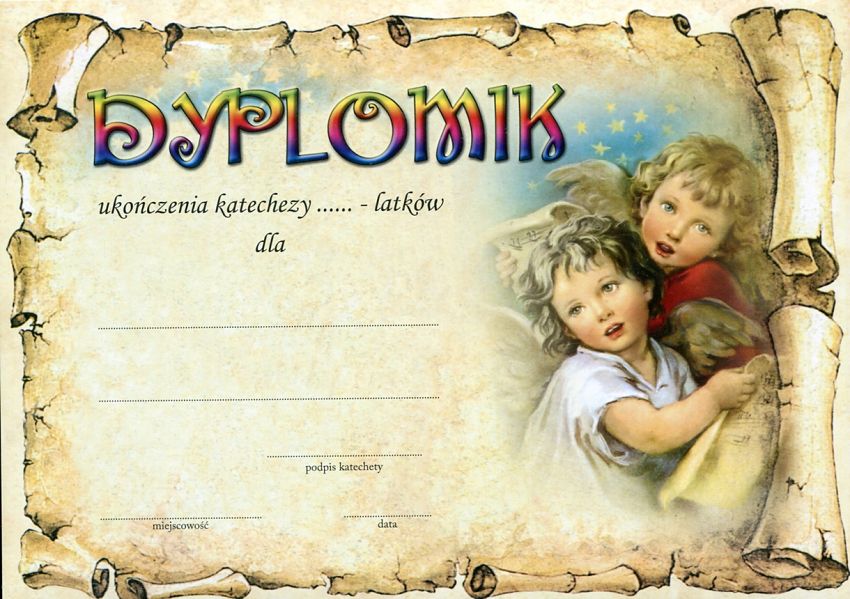 dyplomik ukończenia katechezy - wzór 11