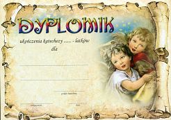 Dyplomik ukończenia katechezy  wzór 11