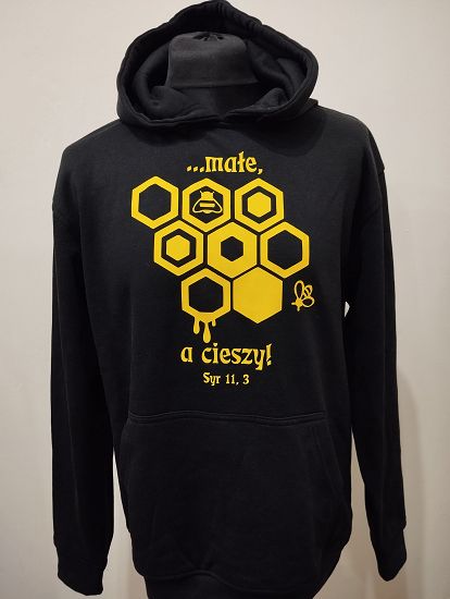 Bluza z kapturem czarna - ...małe, a cieszy