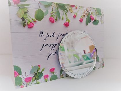 Lusterko grawerowane w woreczku