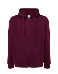 Bluza z kapturem rozpinana bordowa JHK BU-BURGUNDY