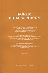 Forum Philosophicum T. 8: 2003