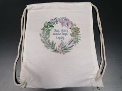 Plecak kolorowy biały Już dziś może być lepiej