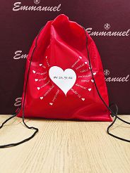 Plecak czerwony Uczynki miłosierdzia