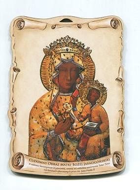 Obrazek Matki Bożej Jasnogórskiej wzór 4