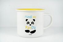 Kubek ceramiczny z kolorowym wnętrzem Módl się PanDa - 2