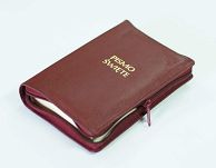Pismo Święte Starego i Nowego Testamentu z zamkiem - bordo
