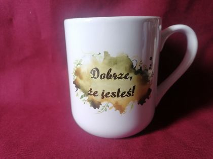 Kubek zaokrąglony Dobrze że jesteś wzór 3