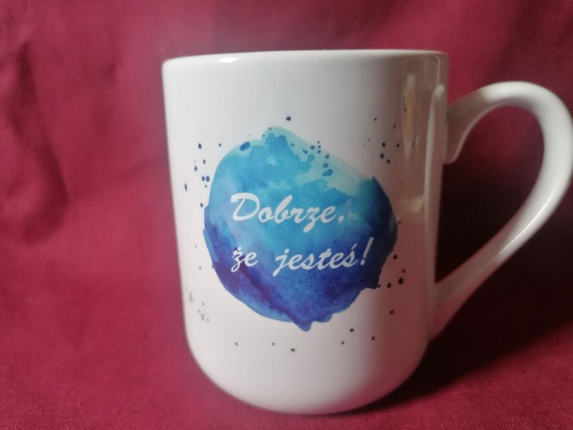 Kubek zaokrąglony Dobrze że jesteś wzór 2
