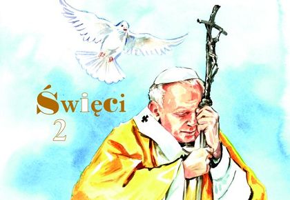 Święci 2. Kolorowanka z naklejkami