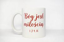 Kubek Bóg jest miłością 1 J 4, 16 - 2