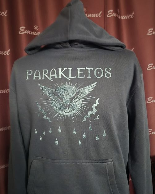 Bluza z kapturem grafitowa Parakletos