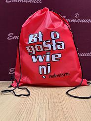 Plecak czerwony Błogosławieni miłosierni