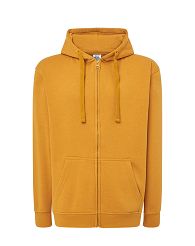 Bluza z kapturem rozpinana żółta JHK MU-MUSTARD