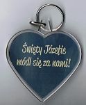 Brelok serce ze Świętym Józefem 