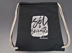 Plecak kolorowy czarny Sól & Światło