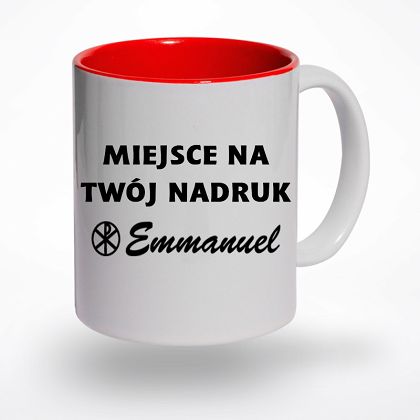 Kubek z własnym nadrukiem z kolorowym wnętrzem