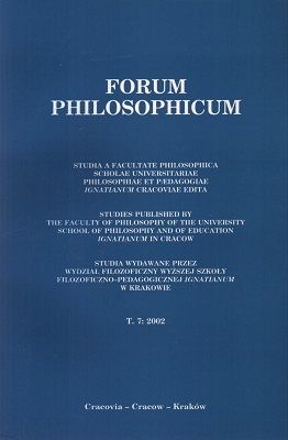 Forum Philosophicum T. 7 : 2002