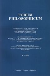 Forum Philosophicum T. 7 : 2002