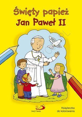 Święty papież Jan Paweł II. Kolorowanka