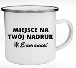 Kubek metalowy z własnym nadrukiem