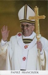Obrazki z Ojcem Świętym Franciszkiem 100 szt. (małe)